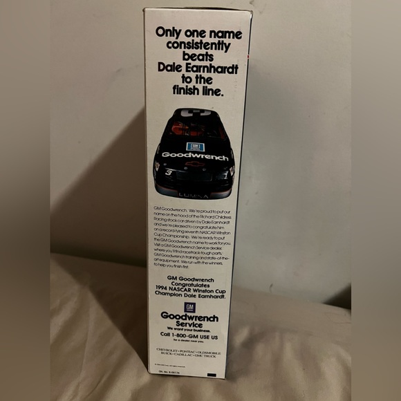 Dale Earnhardt Sr. 1995 KELLOGGS CORN FLAKES UNOPENED CEREAL BOX FULL SEALED - Picture 5 of 5